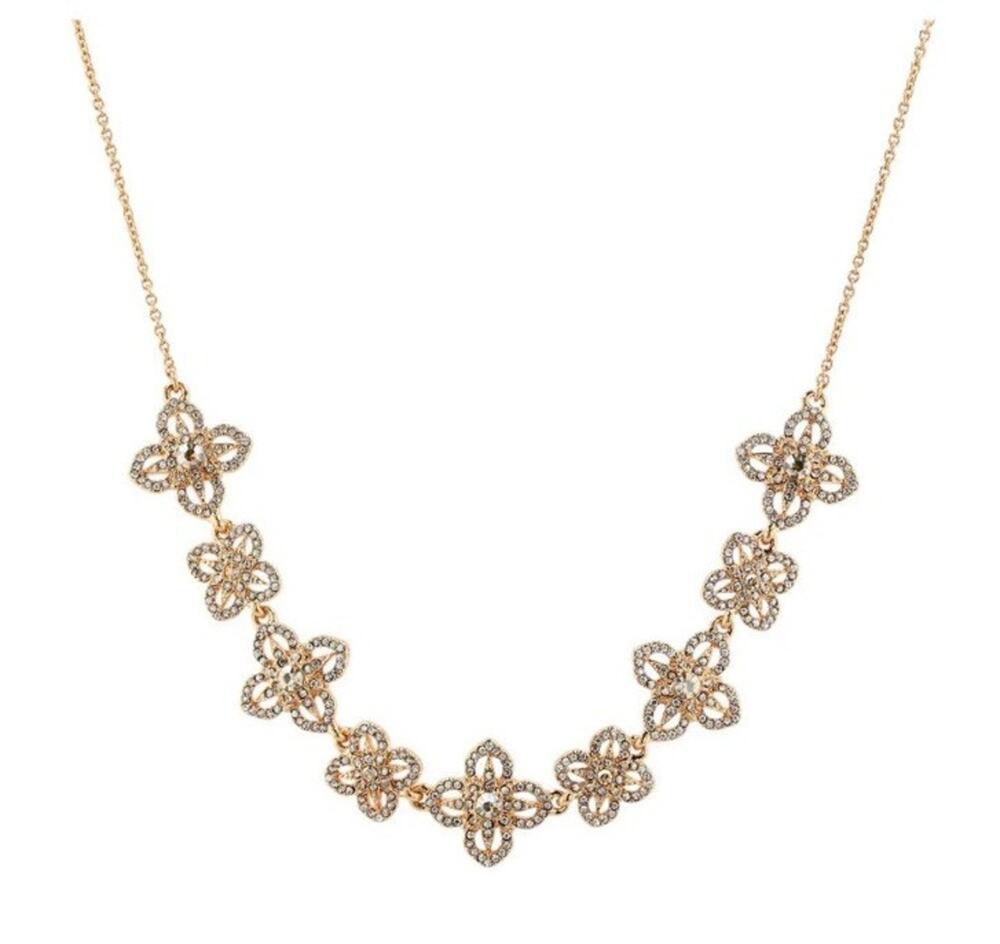 marchesa necklace Gold Tone Costume